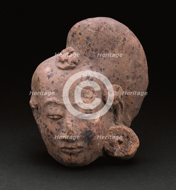 Head from a Figurine of a Female, 14th/15th century. Creator: Unknown.
