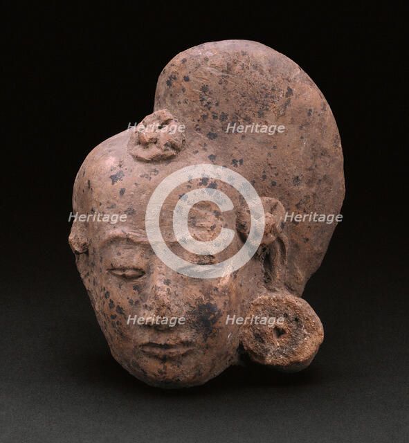 Head from a Figurine of a Female, 14th/15th century. Creator: Unknown.