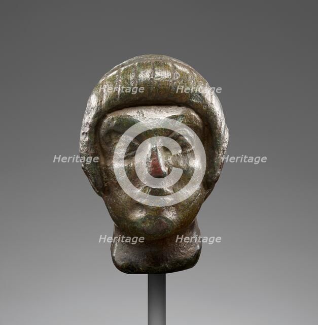 Head from a Statuette of a Youth, early 5th century BC. Creator: Unknown.