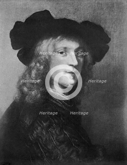 Head from the portrait of 'A Man with a Hawk', 1643, (1901). Artist: Unknown