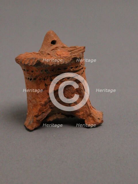 Head Fragment, Coptic, 4th-7th century. Creator: Unknown.