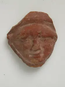 Head Fragment, Coptic, 4th-7th century. Creator: Unknown