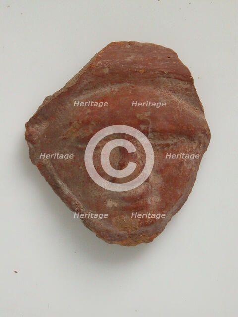 Head Fragment, Coptic, 4th-7th century. Creator: Unknown.