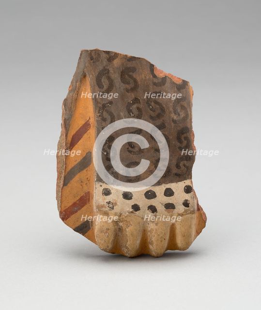 Head Fragment from a Large Ceremonial Jar, A.D. 700/800. Creator: Unknown.