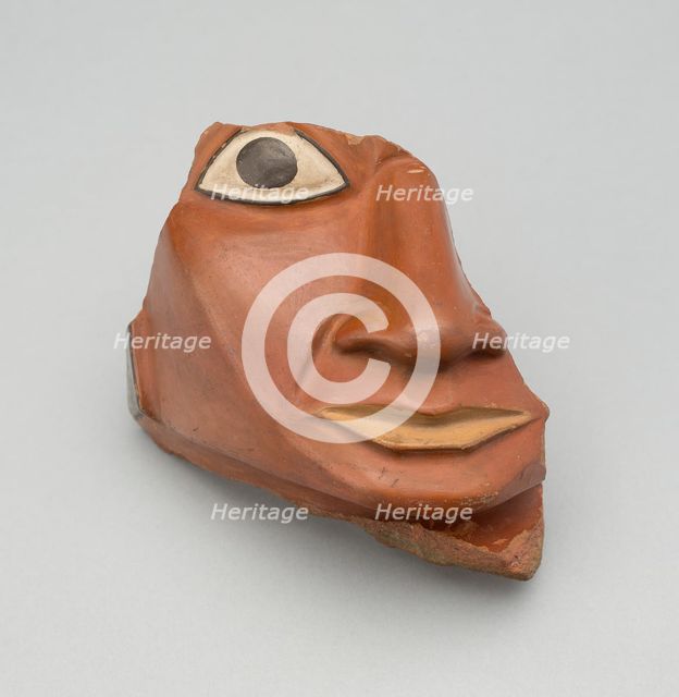 Head Fragment from a Large Ceremonial Jar, A.D. 700/800. Creator: Unknown.