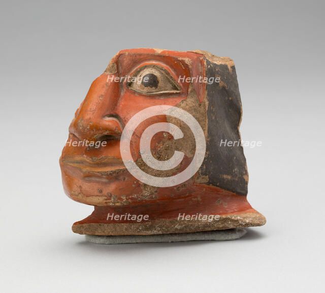 Head Fragment from a Large Ceremonial Jar, A.D. 700/800. Creator: Unknown.