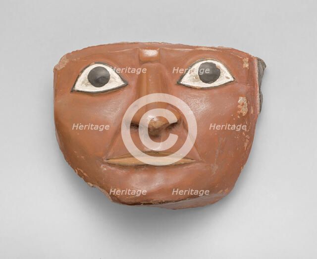 Head Fragment from a Large Ceremonial Jar, A.D. 700/800. Creator: Unknown.