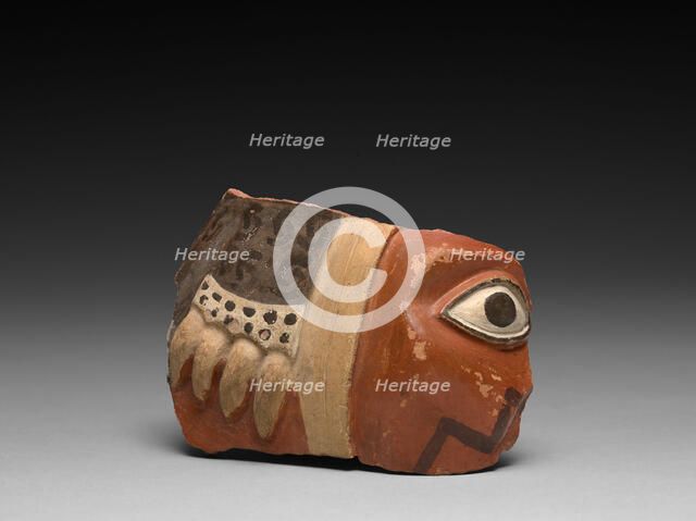 Head Fragment from a Large Ceremonial Jar, A.D. 700/800. Creator: Unknown.