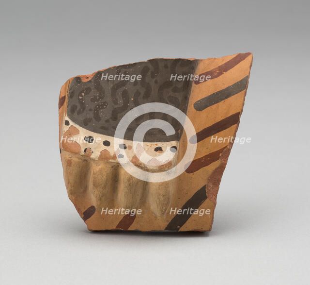 Head Fragment from a Large Ceremonial Jar, A.D. 700/800. Creator: Unknown.