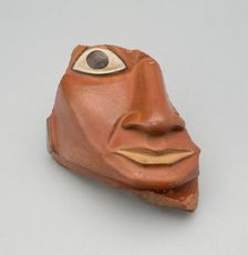 Head Fragment from a Large Ceremonial Jar, A.D. 700/800. Creator: Unknown