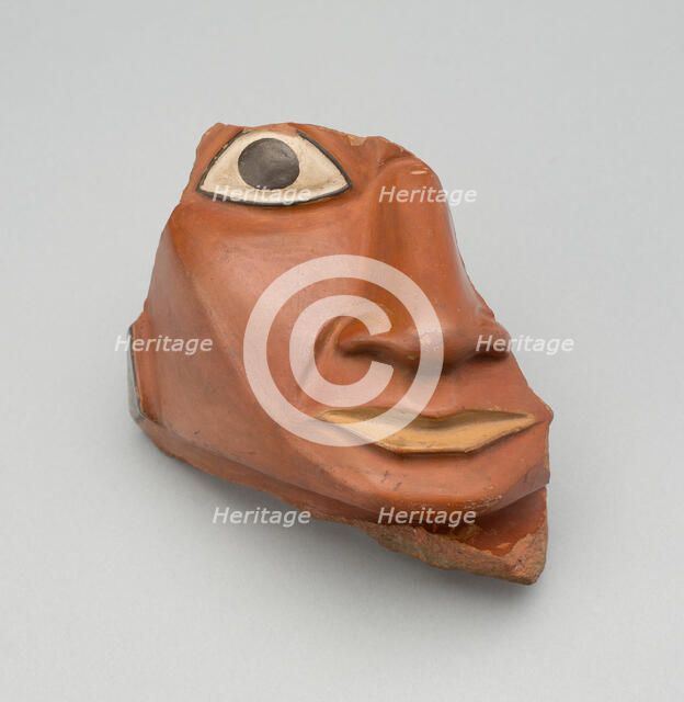 Head Fragment from a Large Ceremonial Jar, A.D. 700/800. Creator: Unknown.