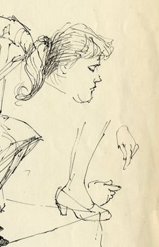 Head, hands and foot detail, 1953. Creator: Shirley Markham