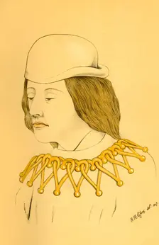 Head I. From One of the Mural Paintings in the Church at Eton 1911. Creator: Unknown