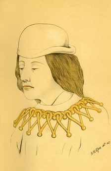 Head I. From One of the Mural Paintings in the Church at Eton 1911. Creator: Unknown