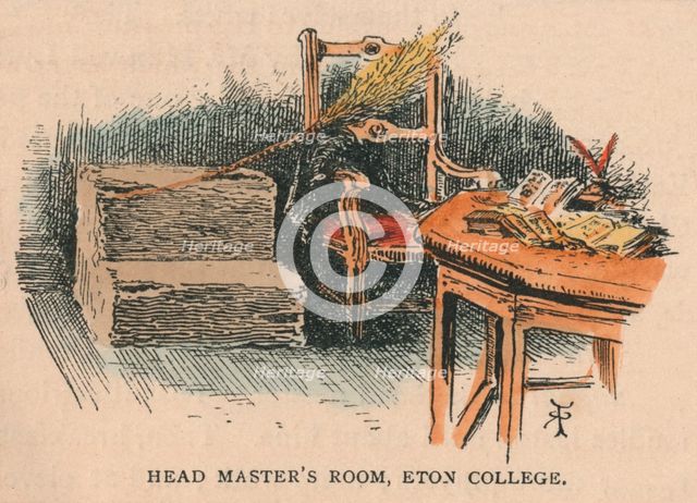 'Head Master's Room, Eton College', 19th century. Creator: Unknown.