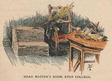 Head Master's Room, Eton College 19th century. Creator: Unknown