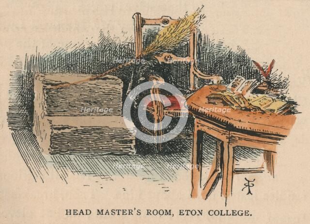 'Head Master's Room, Eton College', 19th century. Creator: Unknown.