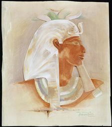 Head of the Ancient Egyptian Queen Makare Hatshepsut, (c early 20th century). Artist: Howard Carter