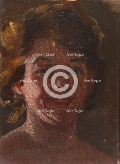 Head of the Artist, late 19th-early 20th century. Creator: Alice Pike Barney.