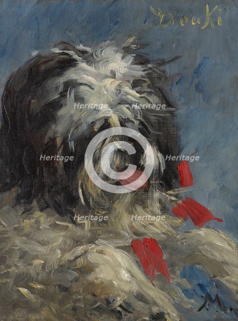 Head of the dog "Donki", 1876. Creator: Manet, Édouard (1832-1883).