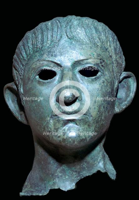 Head of the Emperor Claudius, Roman Britain, 1st century AD. Artist: Unknown