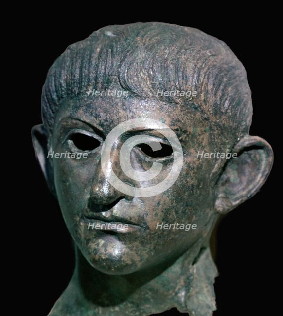 Head of the Emperor Claudius, Roman Britain, 1st century AD. Artist: Unknown