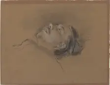 Head of the Fallen Jockey (study for "Scene from the Steeplechase: The Fallen Jockey"), c. 1866. Creator: Edgar Degas