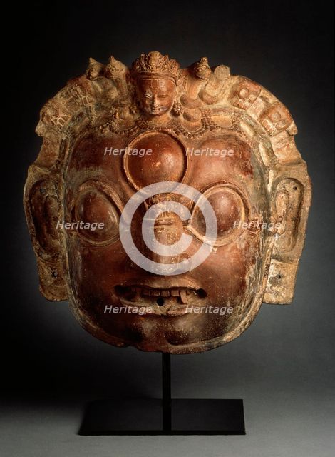 Head of the Hindu God Bhairava from a Libation Vessel, Late 15th century. Creator: Unknown.
