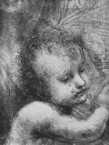 Head of the Infant Jesus - Virgin and Child with St. Anne and Infant St. John c1480 (1945). Artist: Leonardo da Vinci