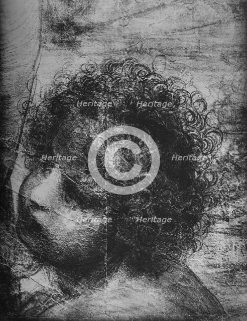 'Head of the Infant St. John - Virgin and Child with St. Anne and Infant St. John', c1480 (1945). Artist: Leonardo da Vinci.