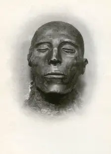 Head of the mummy of Sety I, Ancient Egyptian pharaoh of the 19th Dynasty, c1279 BC (1926). Artist: Winifred Mabel Brunton