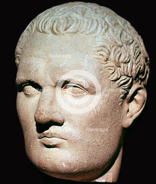 Head of the Roman emperor Caligula, 1st century. Artist: Unknown
