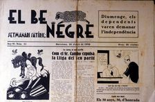 Head of the weekly magazine El Be negre (The Black sheep), 1932