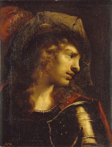 Head of the young warrior. Artist: Pietro della Vecchia (1603-1678)