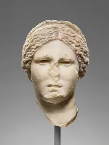 Head of Venus (Knidian Aphrodite type), 99-75 BC. Creator: Unknown