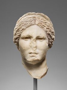 Head of Venus (Knidian Aphrodite type), 99-75 BC. Creator: Unknown