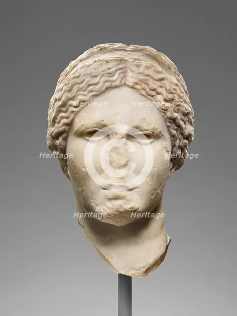Head of Venus (Knidian Aphrodite type), 99-75 BC. Creator: Unknown.