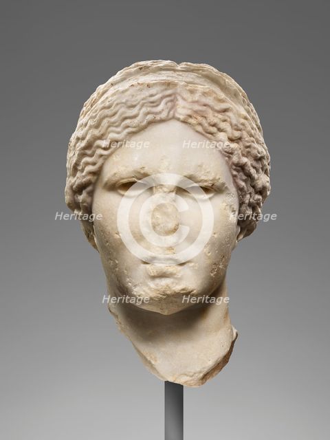 Head of Venus (Knidian Aphrodite type), 99-75 BC. Creator: Unknown.