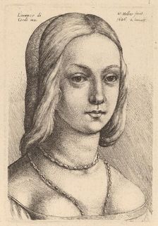 Head of Woman Looking Right. Creator: Wenceslaus Hollar