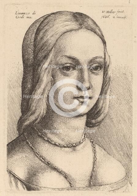 Head of Woman Looking Right. Creator: Wenceslaus Hollar.