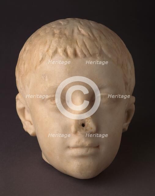 Head of Young Boy, 3rd Century. Creator: Unknown.