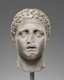 Head of a Male Figure, perhaps Hercules, 2nd century A.D. Creator: Unknown