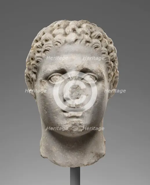 Head of a Male Figure, perhaps Hercules, 2nd century A.D. Creator: Unknown.