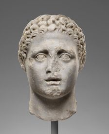 Head of a Male Figure, perhaps Hercules, 2nd century A.D. Creator: Unknown