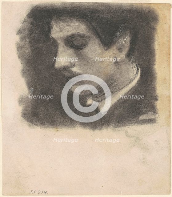 Head of a Man, 1875-1880. Creator: John Singer Sargent.