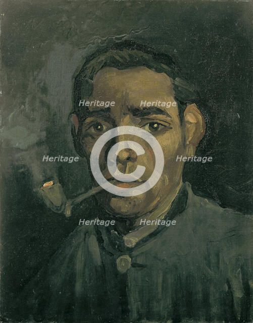 Head of a man, 1884-1885. Artist: Gogh, Vincent, van (1853-1890)