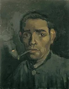 Head of a man, 1884-1885. Artist: Gogh, Vincent, van (1853-1890)