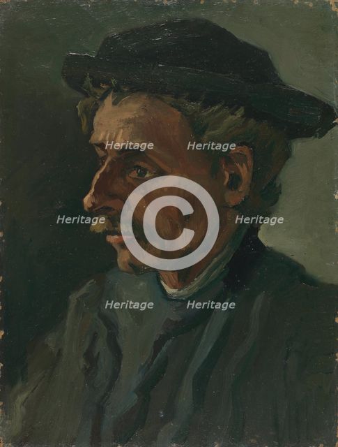 Head of a Man, 1885. Creator: Gogh, Vincent, van (1853-1890).