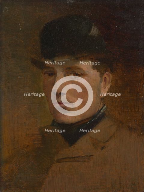 Head of a Man, 1880-1900. Creator: Ladislav Mednyanszky.