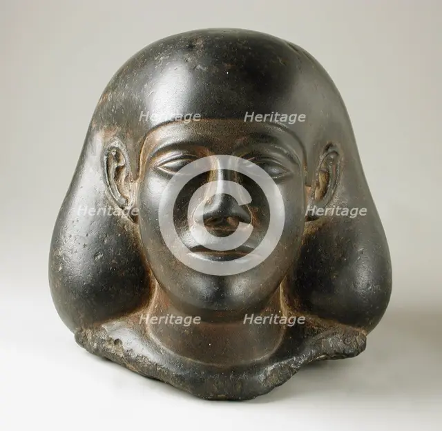 Head of a Man, 26th-30th Dynasty (664-343 BCE). Creator: Unknown.